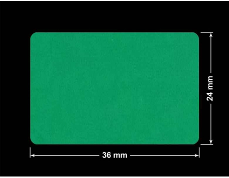 PLOMBA ZIELONE MATOWA VOIDOPEN B-34HV3 prostokąt 36x24mm