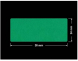 PLOMBA ZIELONE MATOWA VOIDOPEN B-34HV3 prostokąt 58x24mm