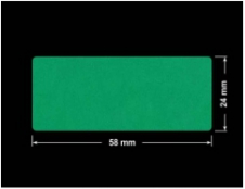PLOMBA ZIELONE MATOWA VOIDOPEN B-34HV3 prostokąt 58x24mm