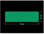 PLOMBA ZIELONE MATOWA VOIDOPEN B-34HV3 prostokąt 76x24mm
