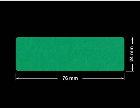 PLOMBA ZIELONE MATOWA VOIDOPEN B-34HV3 prostokąt 76x24mm