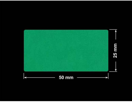 PLOMBA ZIELONE MATOWA VOIDOPEN B-34HV3 prostokąt 50x25mm
