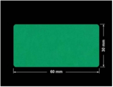 PLOMBA ZIELONE MATOWA VOIDOPEN B-34HV3 prostokąt 60x30mm