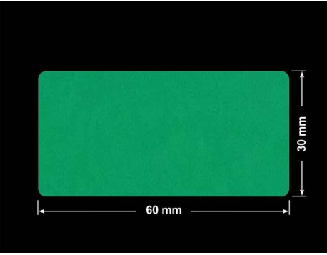 PLOMBA ZIELONE MATOWA VOIDOPEN B-34HV3 prostokąt 60x30mm