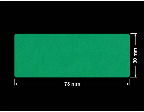 PLOMBA ZIELONE MATOWA VOIDOPEN B-34HV3 prostokąt 78x30mm
