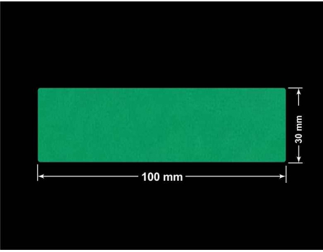 PLOMBA ZIELONE MATOWA VOIDOPEN B-34HV3 prostokąt 100x30mm