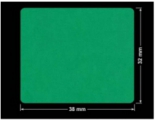 PLOMBA ZIELONE MATOWA VOIDOPEN B-34HV3 prostokąt 38x32mm