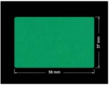 PLOMBA ZIELONE MATOWA VOIDOPEN B-34HV3 prostokąt 58x37mm