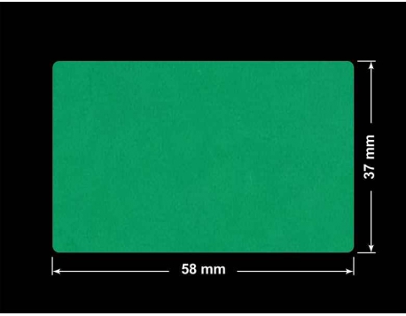 PLOMBA ZIELONE MATOWA VOIDOPEN B-34HV3 prostokąt 58x37mm