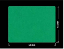 PLOMBA ZIELONE MATOWA VOIDOPEN B-34HV3 prostokąt 58x45mm