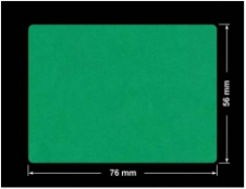 PLOMBA ZIELONE MATOWA VOIDOPEN B-34HV3 prostokąt 76x56mm
