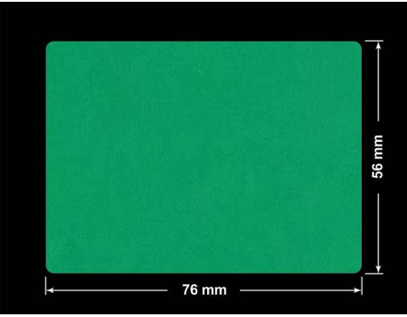 PLOMBA ZIELONE MATOWA VOIDOPEN B-34HV3 prostokąt 76x56mm