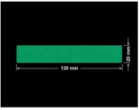 PLOMBA ZIELONE MATOWA VOIDOPEN B-34HV3 prostokąt 120x20mm
