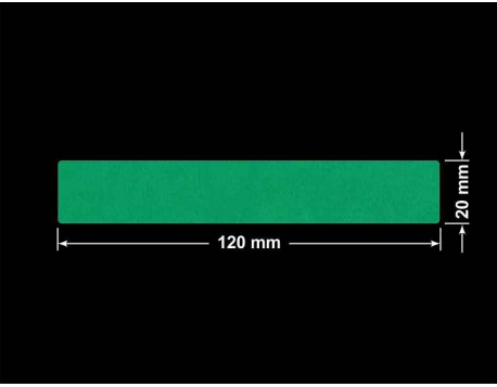 PLOMBA ZIELONE MATOWA VOIDOPEN B-34HV3 prostokąt 120x20mm