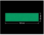 PLOMBA ZIELONE MATOWA VOIDOPEN B-34HV3 prostokąt 120x30mm
