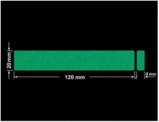 PLOMBA ZIELONE MATOWA VOIDOPEN B-34HV3 prostokąt x2 120x20mm-20x8