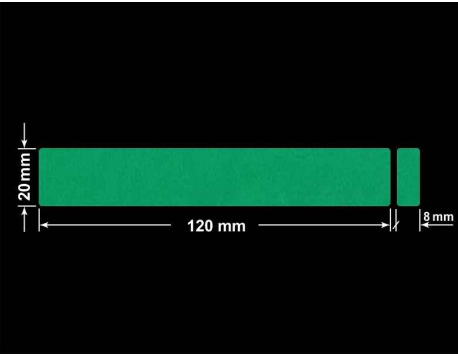 PLOMBA ZIELONE MATOWA VOIDOPEN B-34HV3 prostokąt x2 120x20mm-20x8